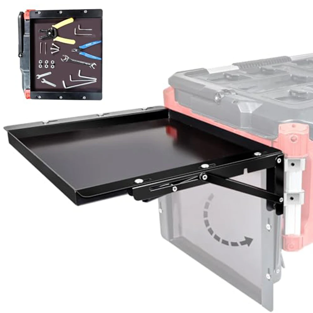 자석식 공구함 접이식 보관 케이스 보관 브래킷 접이식 테이블 탑 키트 (팩아웃 공구함용) 알루미늄 합금