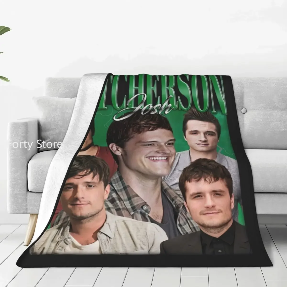 

Josh Hutcherson Flannel Blanket American Actor Warm Soft Bedding Throws for Outdoor Airplane Travel Bedspread Sofa Bed Cover