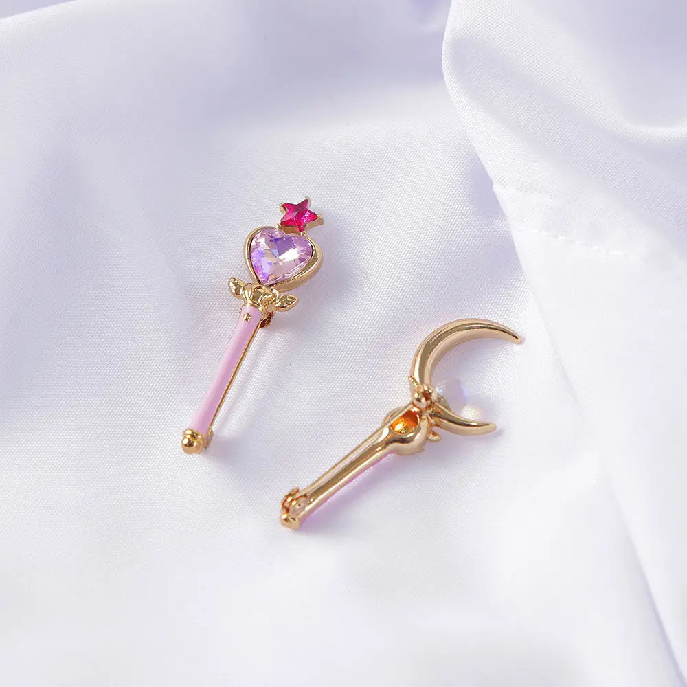Anime Giapponesi Sailor Moon Transformer Staff Spilla Costumi Accessori Per Badge