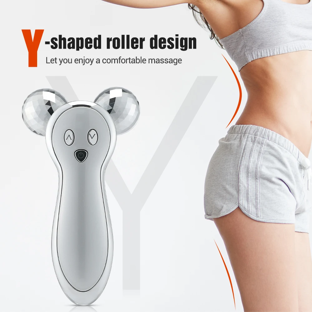 Micro-current Stimulation Roller Massage Instrument Multifunctional Electric Face-lifting Vibration Firming V Face Resist Aging