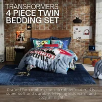 Transformers Battle in Brooklyn Optimus Prime Kids Super Soft Comforter and Sheet Set with Sham, 4 Piece Twin Size, (Official Li 2