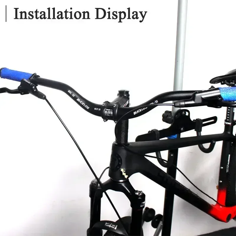 580mm Riser Handlebar For Mountain & Road Bikes | 25.4mm Aluminum Alloy With 120mm Lift