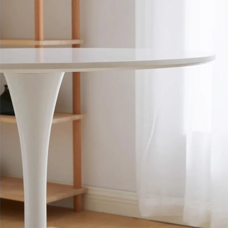 Living Room White Nordic Coffee Table Round Small Dining Tea Farmhouse Tables Basses Centre Stolik Kawowy Modern Furniture