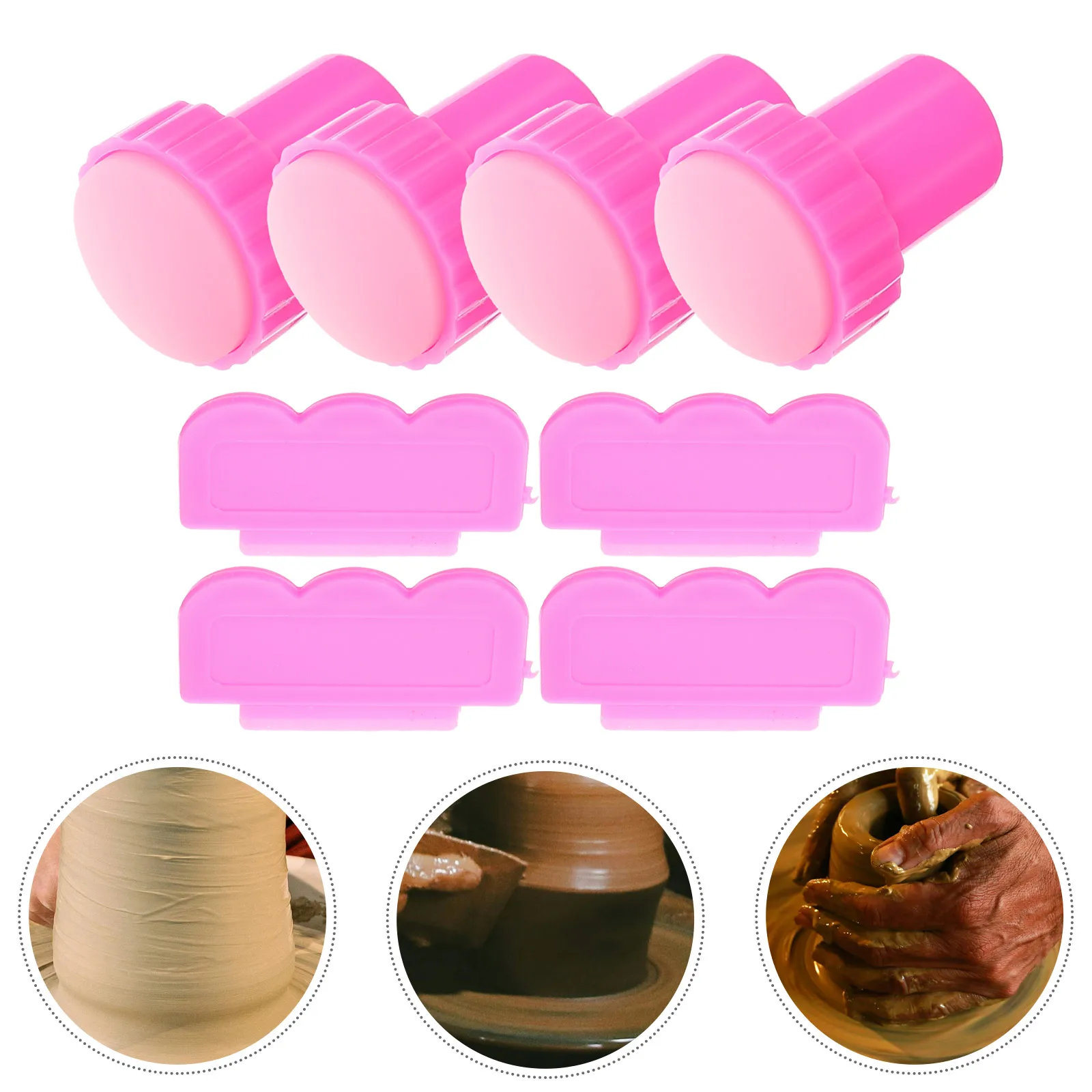 4종 네일 스탬프 도구 키트 스탬핑 디자인 템플릿 도구 플라스틱 매니큐어 스탬퍼 실리콘 네일 스탬퍼 프렌치 팁 스탬프 네일