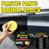 Car Plastic Restorer Auto Interior Panel Renewal Wax Coating Leather Plastic Rubber Polish Repair Auto Reconditioning Cream Care 4