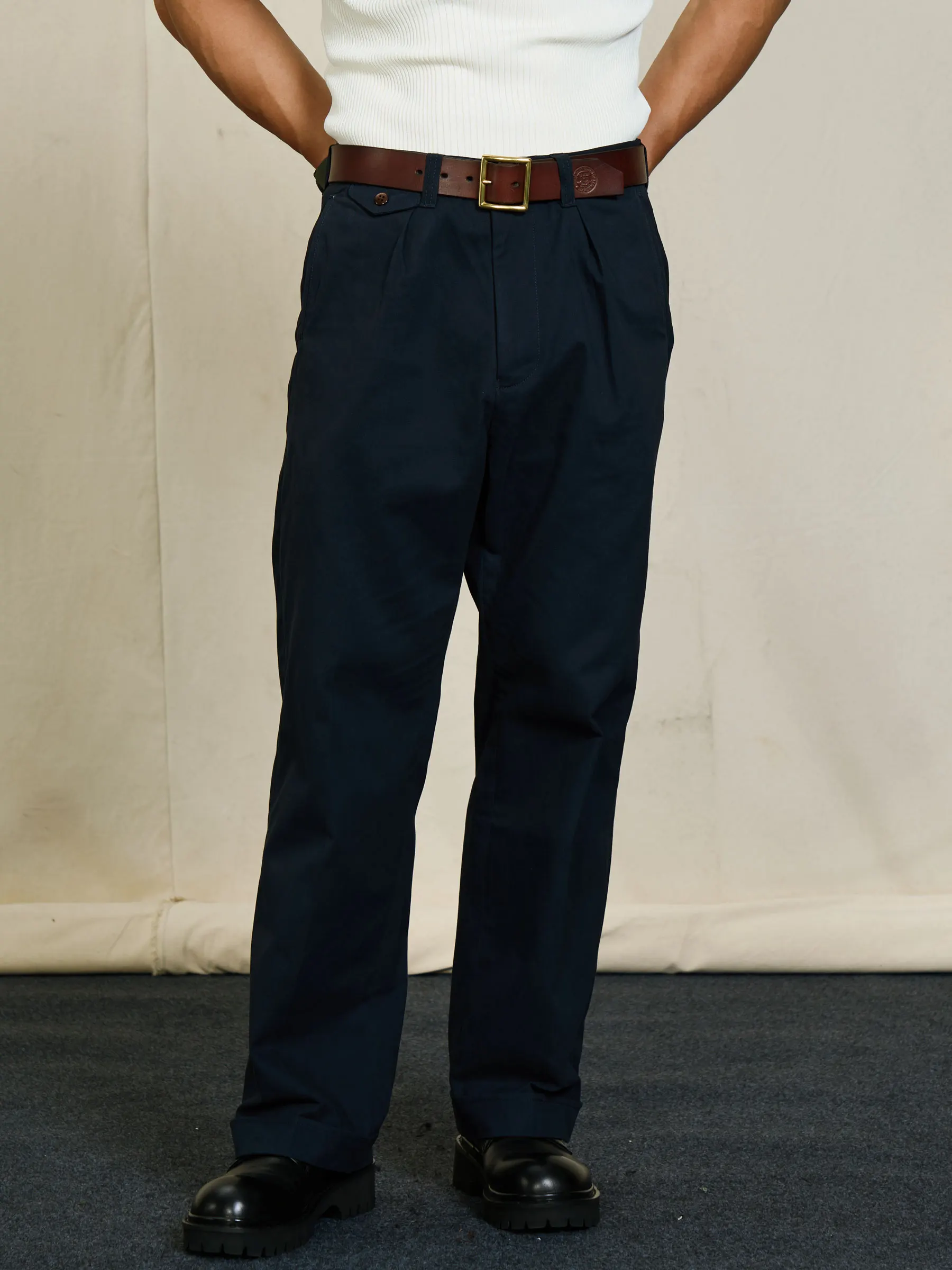 Vintameri American Retro Khaki Pants Wide Leg Straight Casual Military Sle Breathable Cotton Long Trousers for Youth