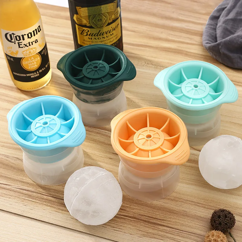 

6cm Large Round Ball Ice Mold Silicone Whiskey Cube Maker Frozen Tray Easy Release Bar Tools Kitchen Accessories