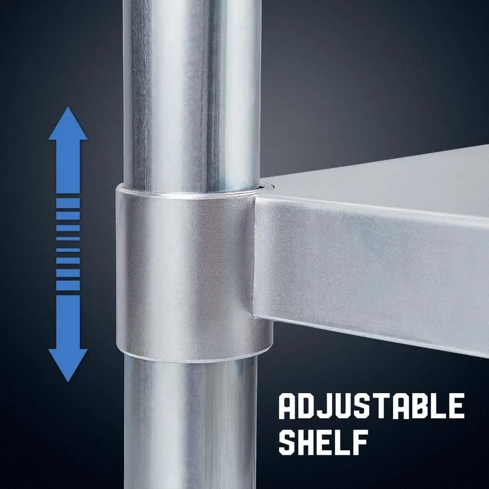 NEW-Stainless Steel Prep Table 72x24 Inch NSF Commercial Work Table with Undershelf Heavy Duty Table for Kitchen Restaurant Home