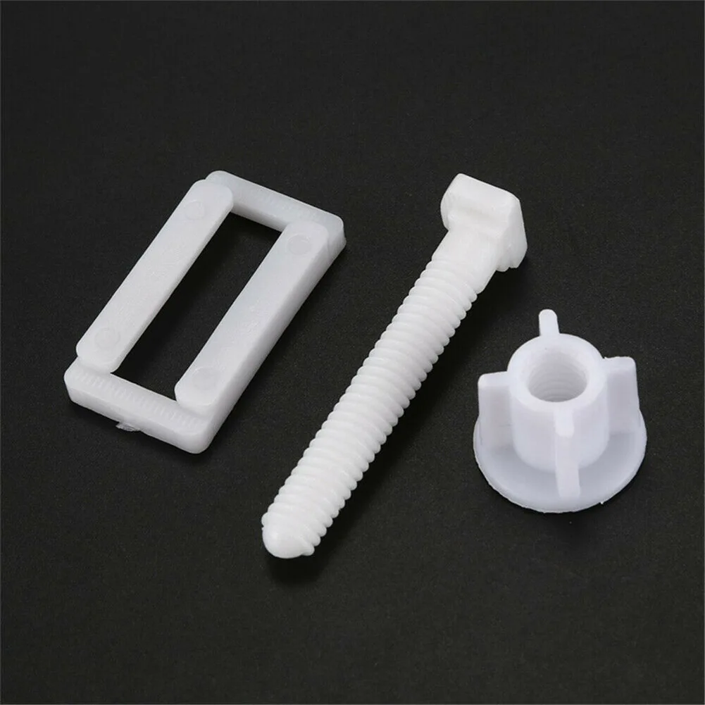 Toilet Lid Hardware 2pcs Toilet Seat Hinge Bolts Screw Fixing Fitting Kit Bathroom Toilet Seat Repair Screws