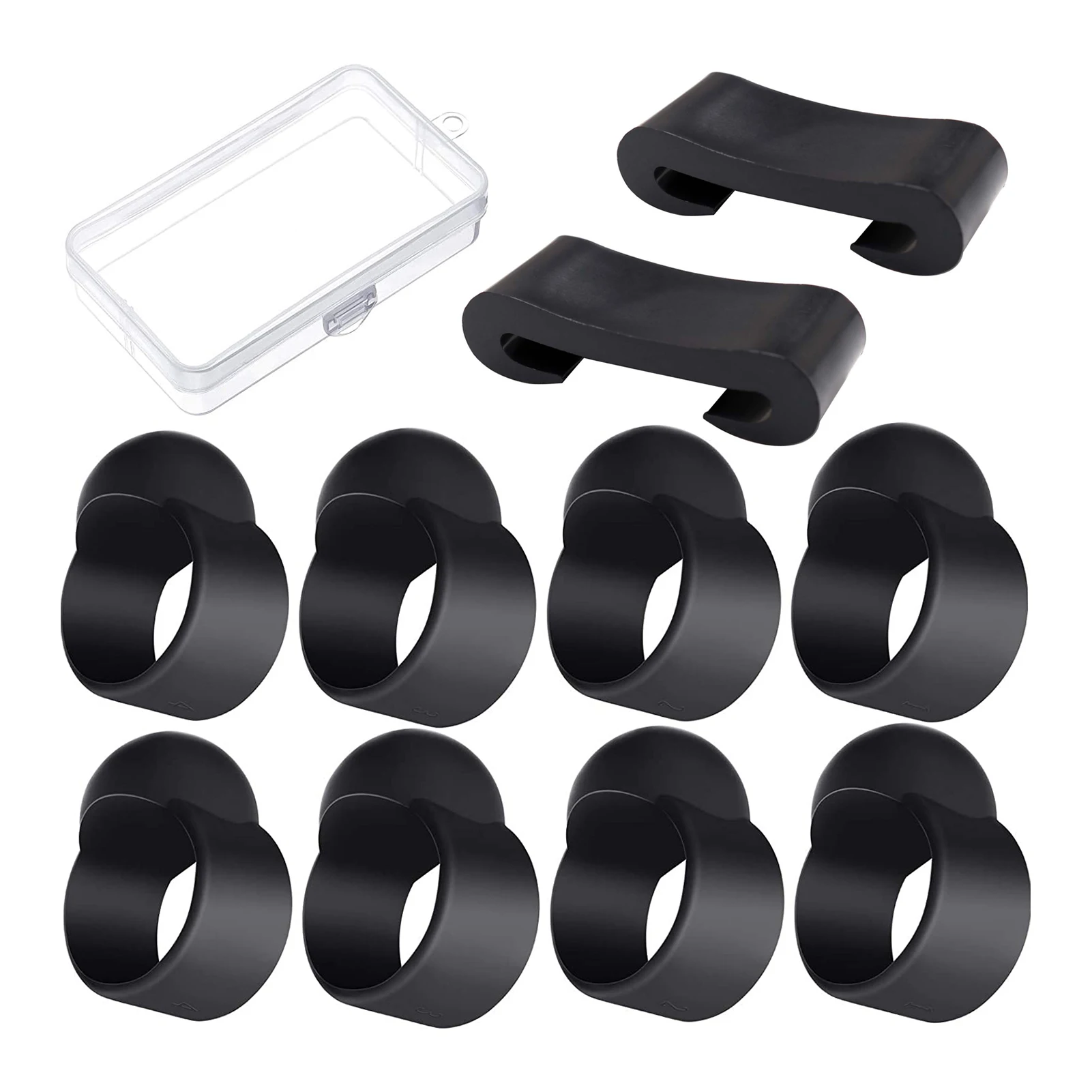 11pcsPlayingFingerSleevesSetSteelTongueDrumDrumstickHolder