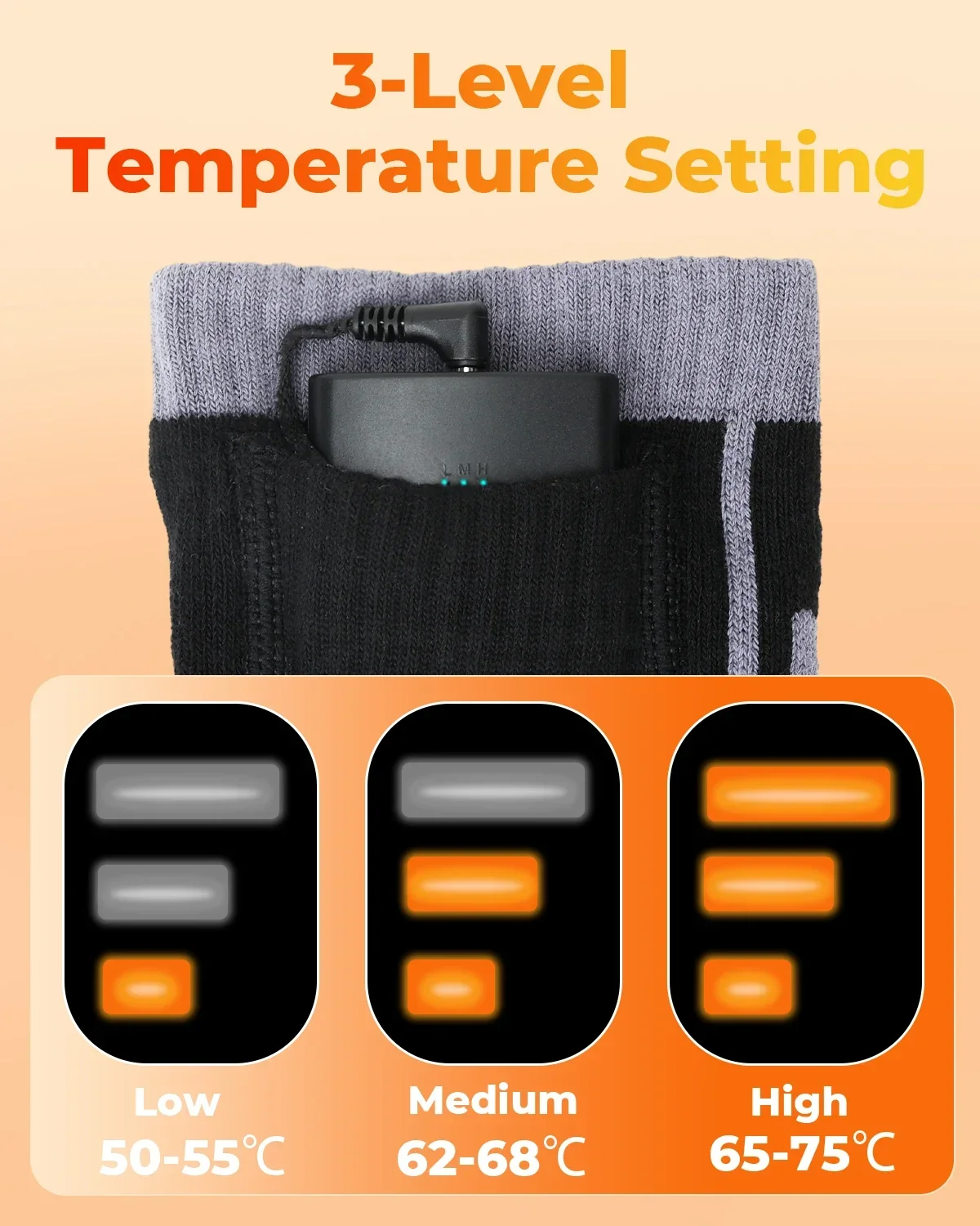 Heated Socks Remote Control Motorcycle Electric Heating Socks Rechargeable Battery Winter Thermal Thick Stockings Men Women motorcycle heated socks