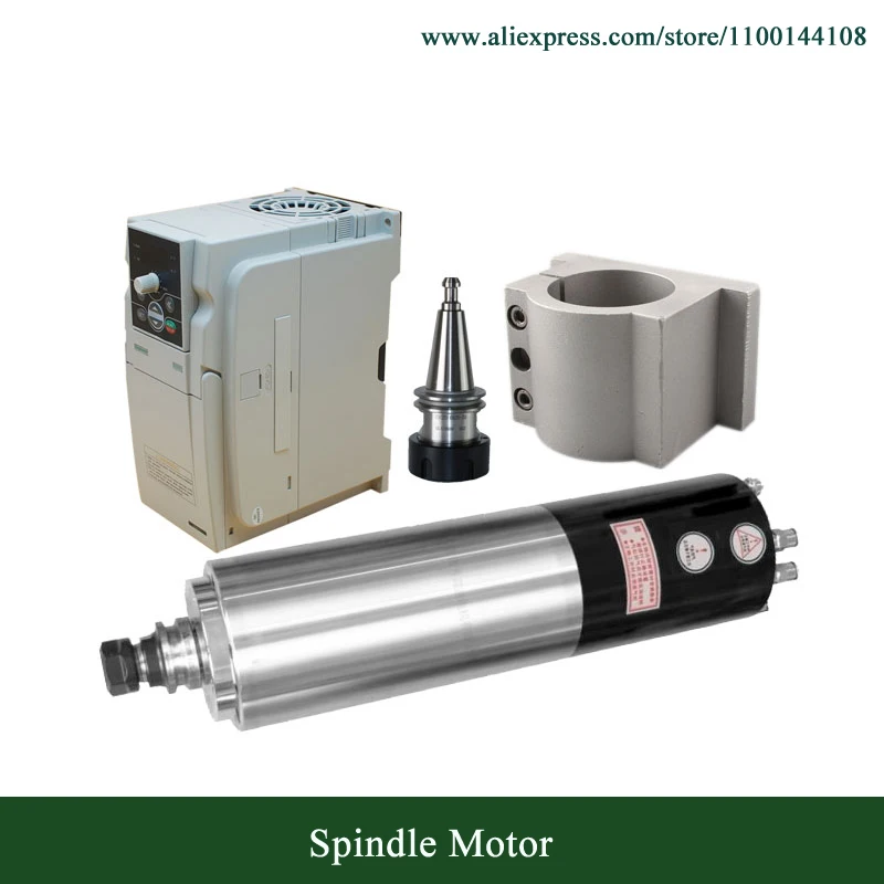 

JGL-100/3.2R24-25 ISO25 JGL-100/3.2R24-30 BT30 ATC Spindle Motor 3.2kw 24000RPM Water Cooled 800HZ D100mm + VFD Inverter