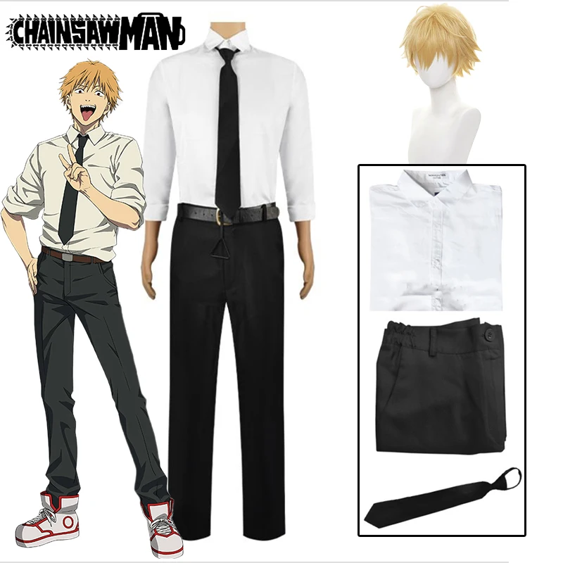  ShioewBy Denji Chainsaw Man Anime Cosplay Costume