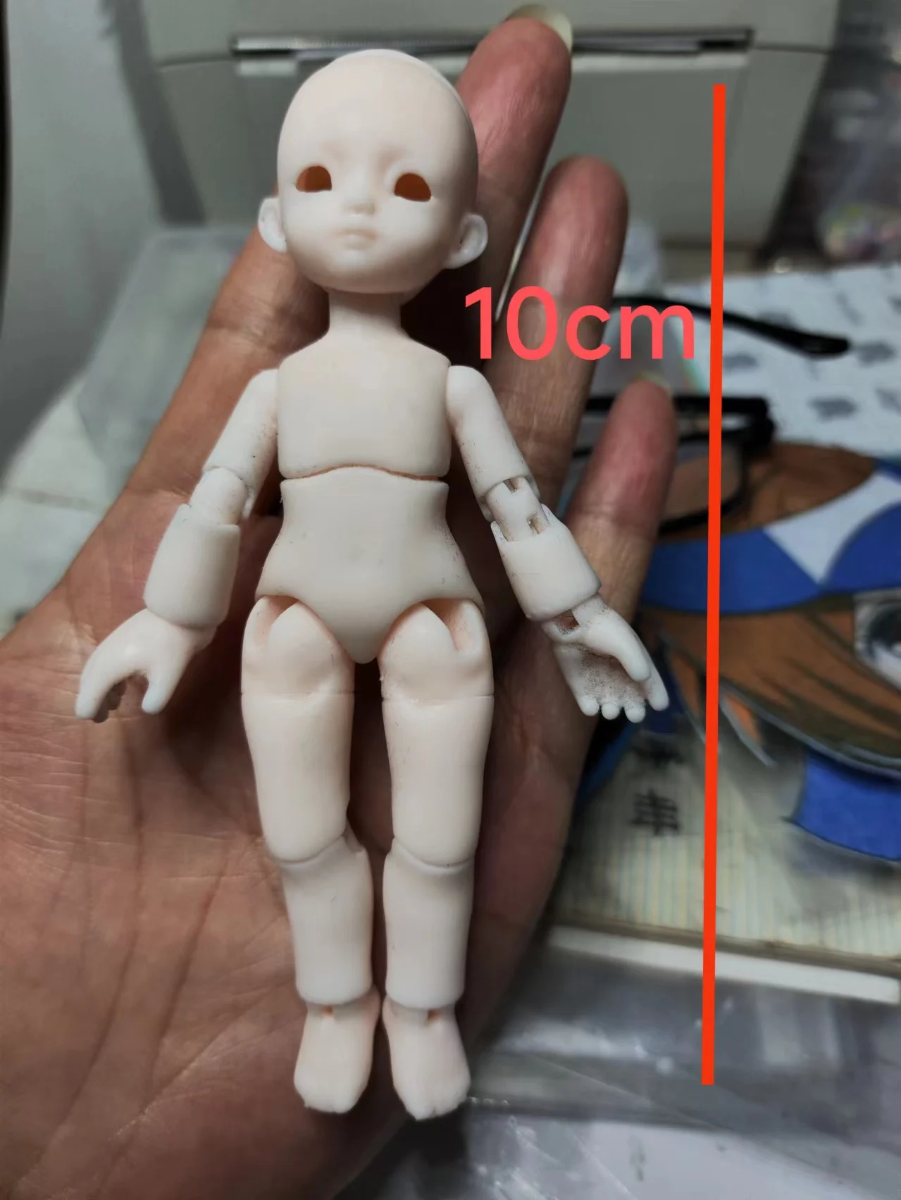 Ceramic Resin Doll Ornaments Japanese Doll Decorative Art BJD