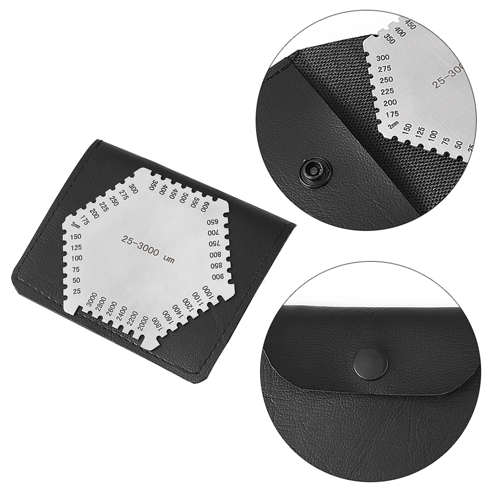Comb Gauge Stainless Steel wet film Comb Wet Film Gauge High Precision Stainless Steel Wet Film 25-3000um Thickness Thickness Gauge Wet Film Thickness Gauge