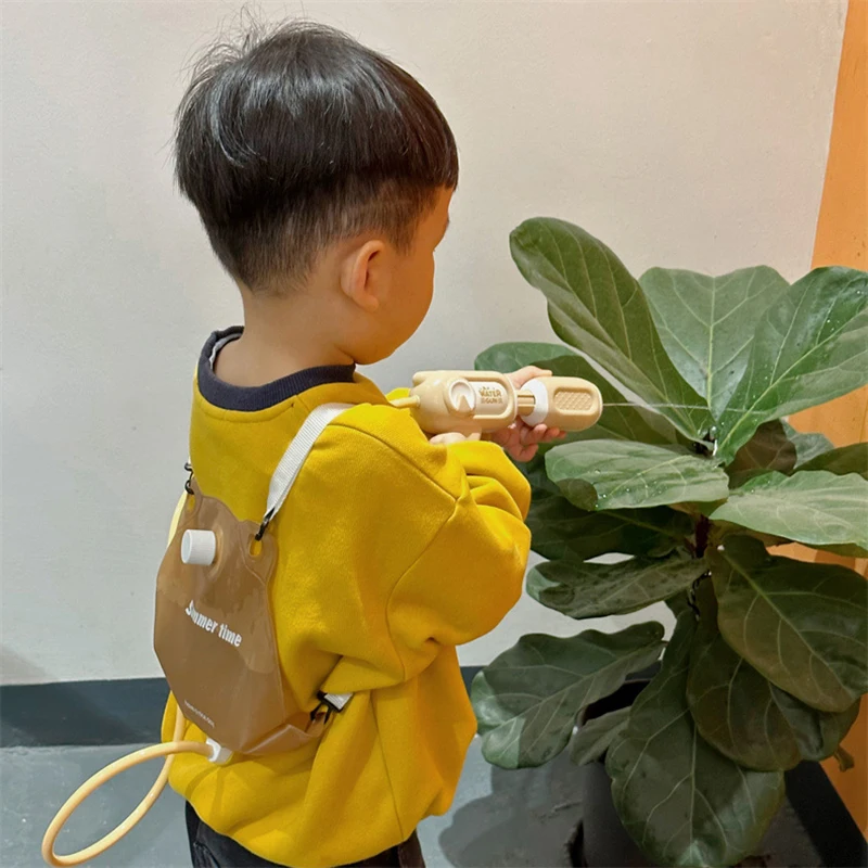 New Backpack Water Gun Kids Toy Water Blaster Laarge Capacity Soakers Summer Outdoor Beach Shooting Party Games Children Gift 6
