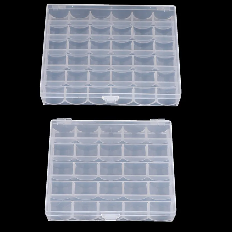 Sprießen 50 Pezzi Bobine Macchina da Cucire,Bobine per Macchina da Cucire Necchi,Trasparente Plastica Rocchetti,per Macchina Brother Singer Babylock Kenmore Janome Elna