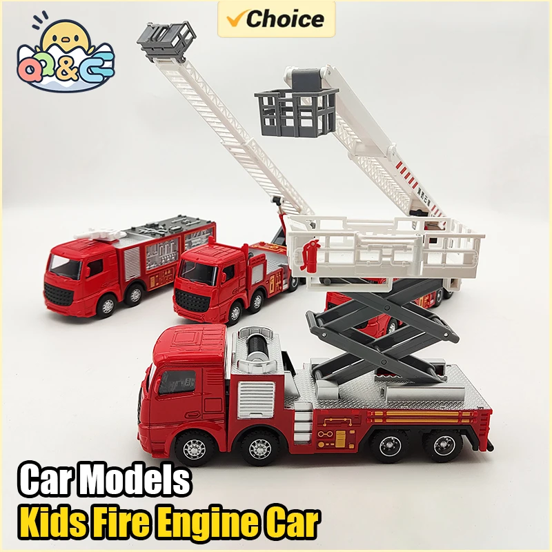 Plastic Fire Engine Car Toy For Kids Construction Play