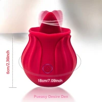 Heißer Verkauf Rose Zunge Lecken Oral Saugen Vibrator für Frauen Klitoris Stimulator Weibliche Masturbation Sucker Lecken Sex Spielzeug für Frauen 5