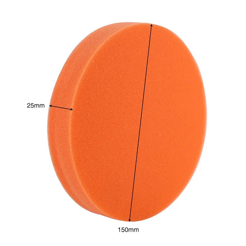 Car Polishing Pads 150mm 6" 10pcs Sponge Polisher Clean Waxing Pad Auto Paint Maintenance Cleaning Tool