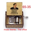 The Office Fun Dwight Jim Pam Figure Print Wooden Music Box Music Theme Musical Box Birthday Gift For Friends 5
