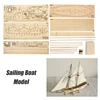 3-D Wooden Puzzle DIY Ship Craft Model Kits for Teenager Adult Pre-cut Assembly Building Toy Sailing Boat Kits Kids Gift 4