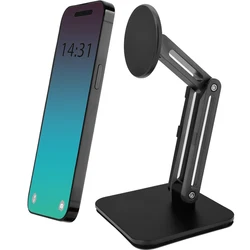 Adjustable Foldable Magnetic Phone Stand (Black)