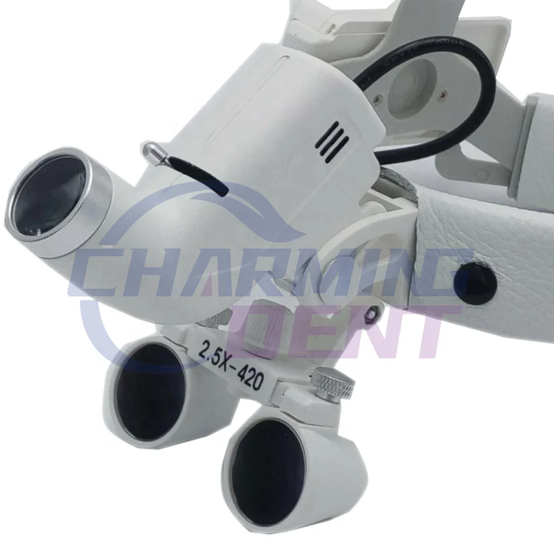 

Portable LED headlight den-tal surgical loupes ENT /Medical 2.5X 3.5X magnification magnifying glasses magnifier