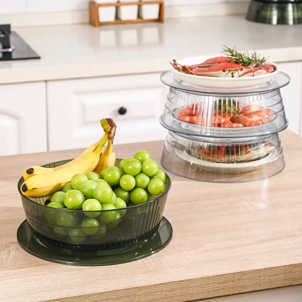 

Многофункциональные изолированные крышки для еды, прозрачный Пыленепроницаемый Чехол для свежих овощей, легко чистить, складной