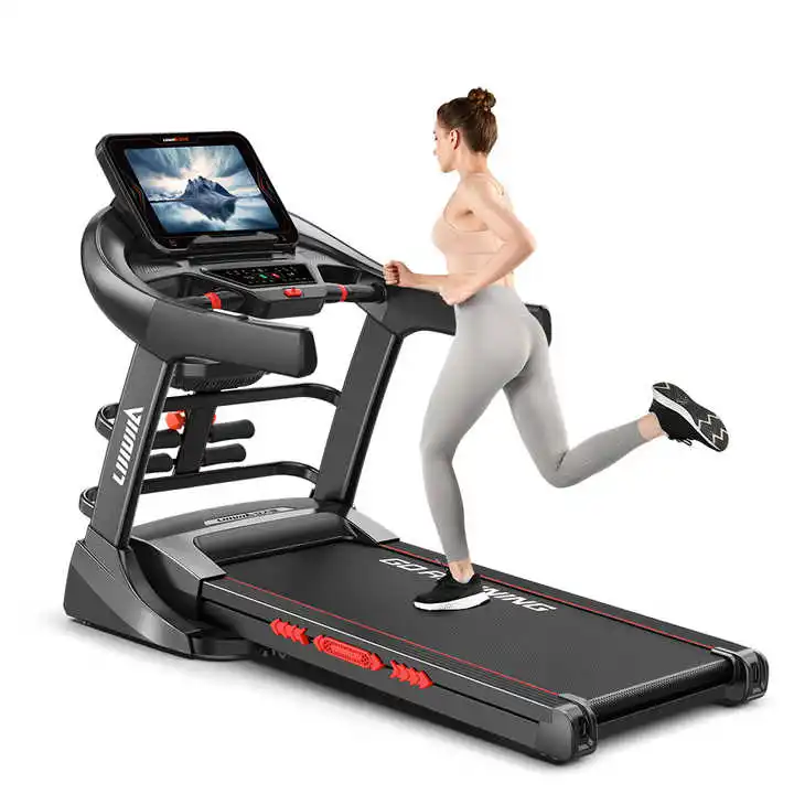 15.6''TFT Multifunctional Professional Folding Treadmill Commercial Home Gym Motorized 3.0HP Electric Treadmill Running Machine
