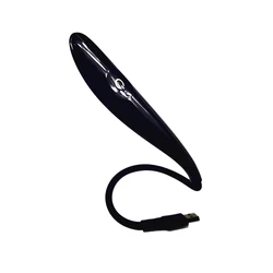 Portable Flexible USB LED Desk Lamp with Eye Protection and Touch Switch (Black)