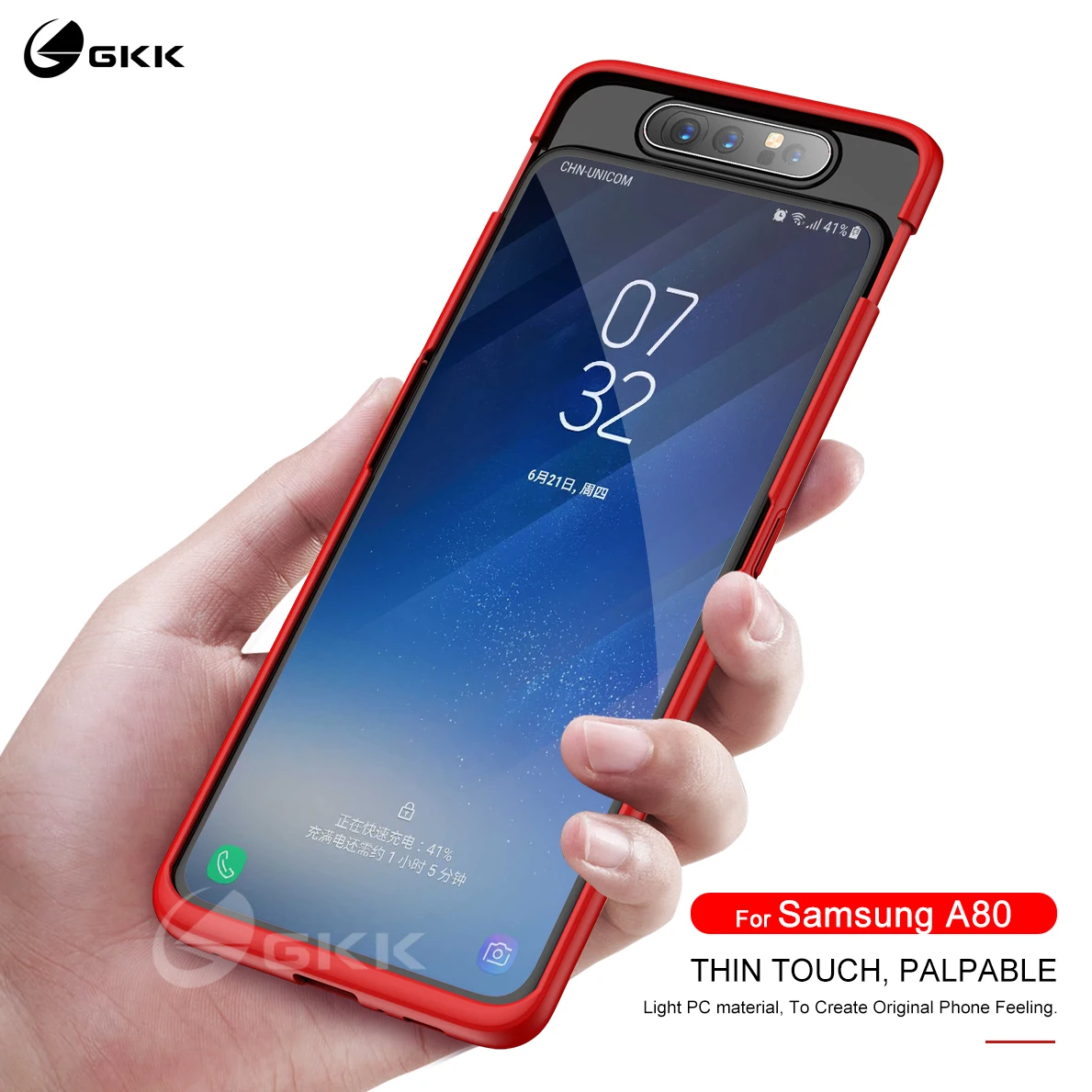 GKK Original Case for Samsung A80 Case Ultra-thin 360 Full Protection Anti-knock Matte Hard PC Cover for Samsung Galaxy A80 Case 2