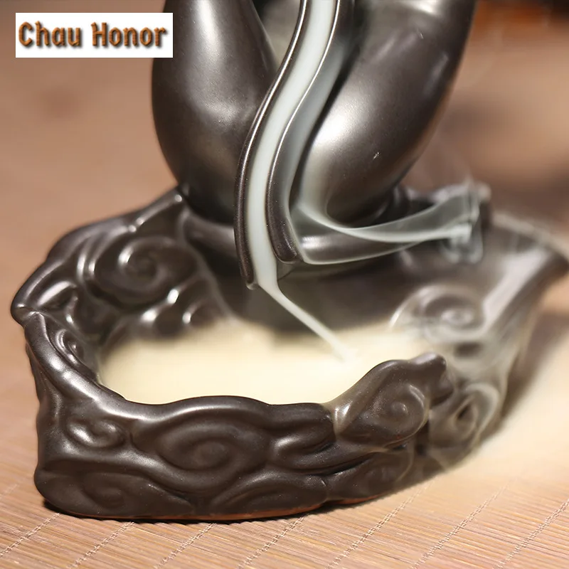 Creative Buddha's Hand Backflow Incense Holder Handmade Mist Smoking Steamers Scented Aromatic Candles Teaware Accessories Craft