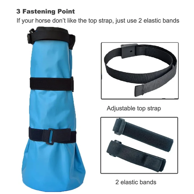 1 Pcs Easy Use Hoof Soaking Boot for Horse Soaker Bag Equine Soaking Boot Hooves Care Treatment Bucket Soaker Sack 2