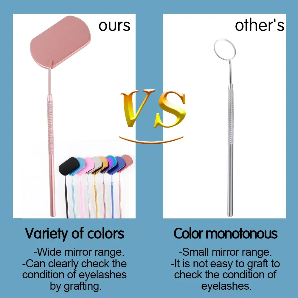스틸 확대 확인 거울 대형 인조 속눈썹 스테인리스 메이크업 거울 치과용 구강 거울 속눈썹 연장 용품