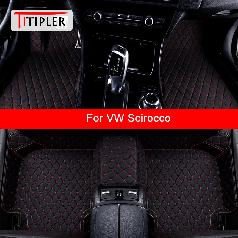 

TITIPLER Custom Car Floor Mats For VW Scirocco Auto Accessories Foot Carpet