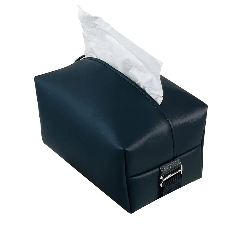 Caja de pañuelos para automóvil, estilo nórdico, soporte para servilletas, consola central para automóvil, reposabrazos, caja de servilletas, parasol, estuche para pañuelos para asiento trasero con co