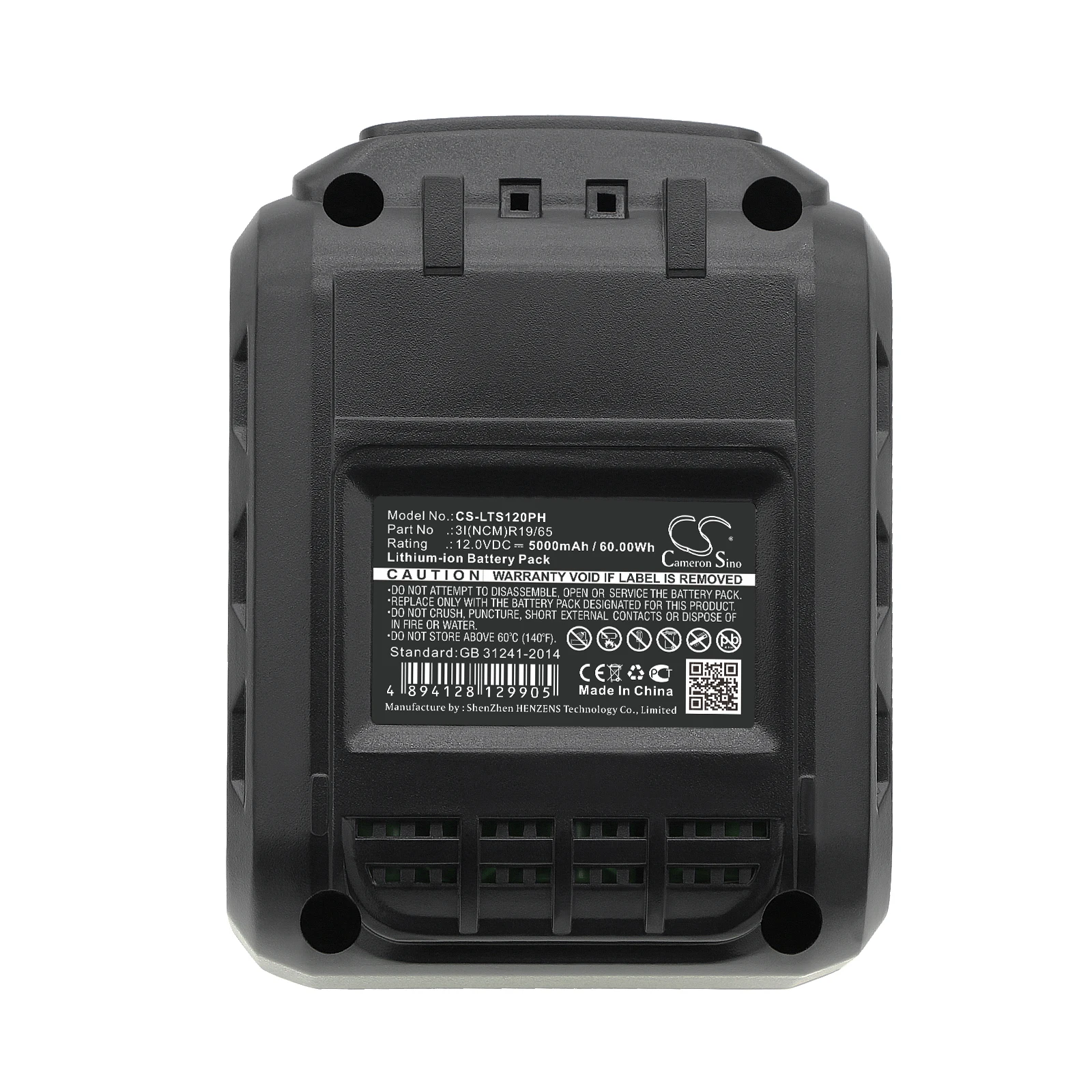 Batteria Cs 5000Mah Per Lux-Tools 3I(Ncm)R19/65 Abs-12-Li