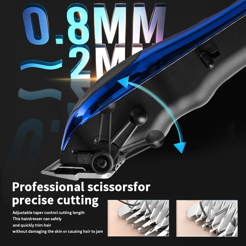 WAIKIL New Men's Barber Multi functional Hair Machines for cutting hair USB charging high-power trimmer Cordless hair clipper 5