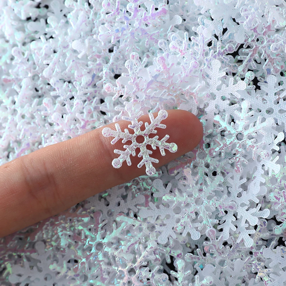 2cm Christmas Snowflake Confetti Christmas Tree Ornaments Party