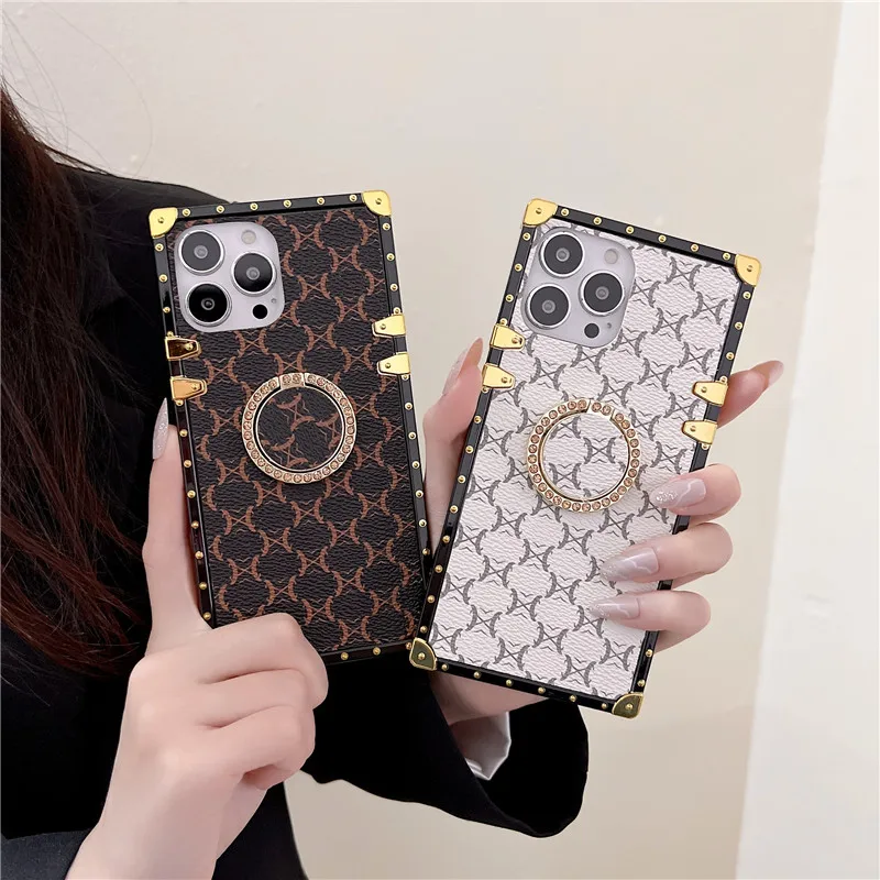 Luxury Vintage Pattern Cover Holder Bumper Leather Phone Case For - Main Image