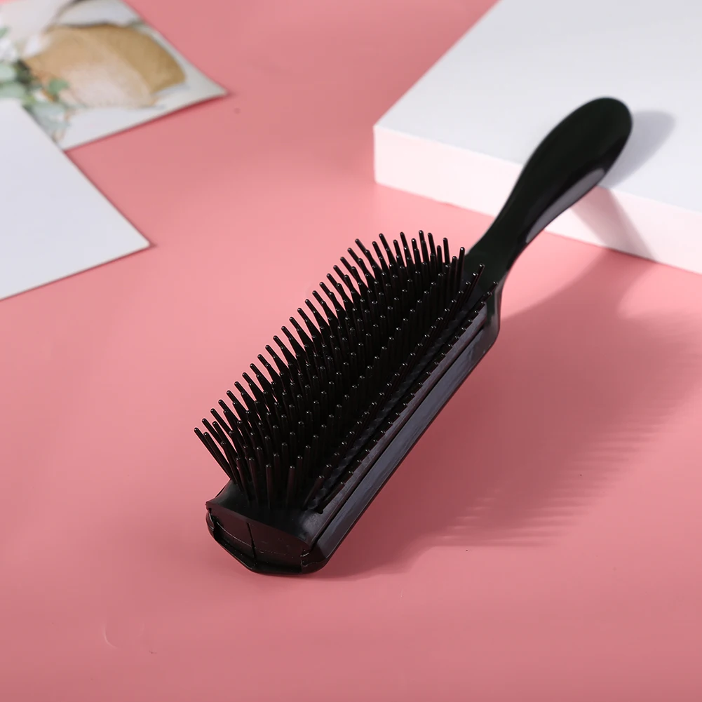 Detachable Styling Hair Brush Detangling Comb Women Detachable Hairbrush Handle Grip Curly Hair Salon 9 Rows Hair Comb Curly Hair Brush Hair Styling Tools Hair Brush Comb