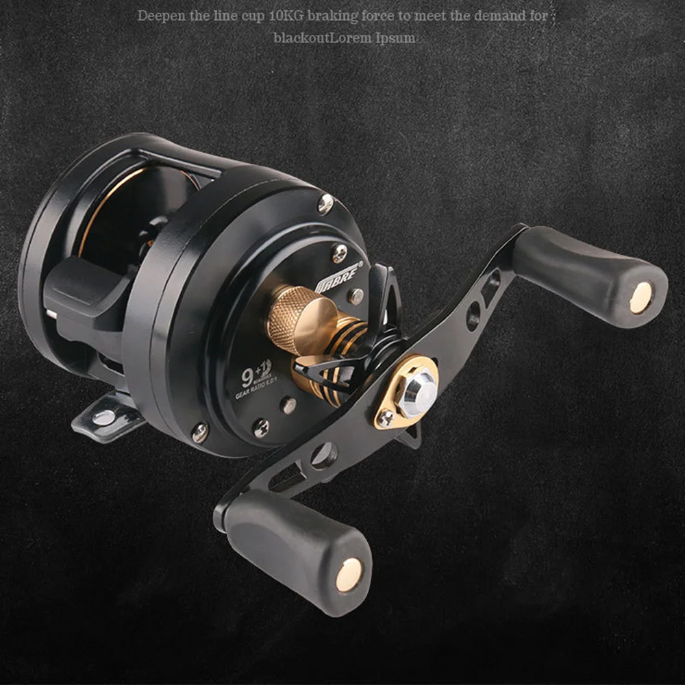 CNC Fishing Reel Cast Drum Wheel Maximum Resistance for Bait