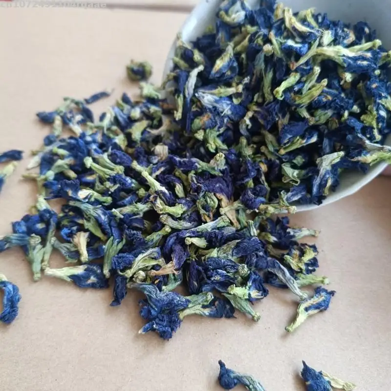 100% Natural Blue Butterfly Pea Dry Flower Orchid Butterfly For Wedding Decoration Diy Resin Mix Flower Soap Candle Making candle making kit