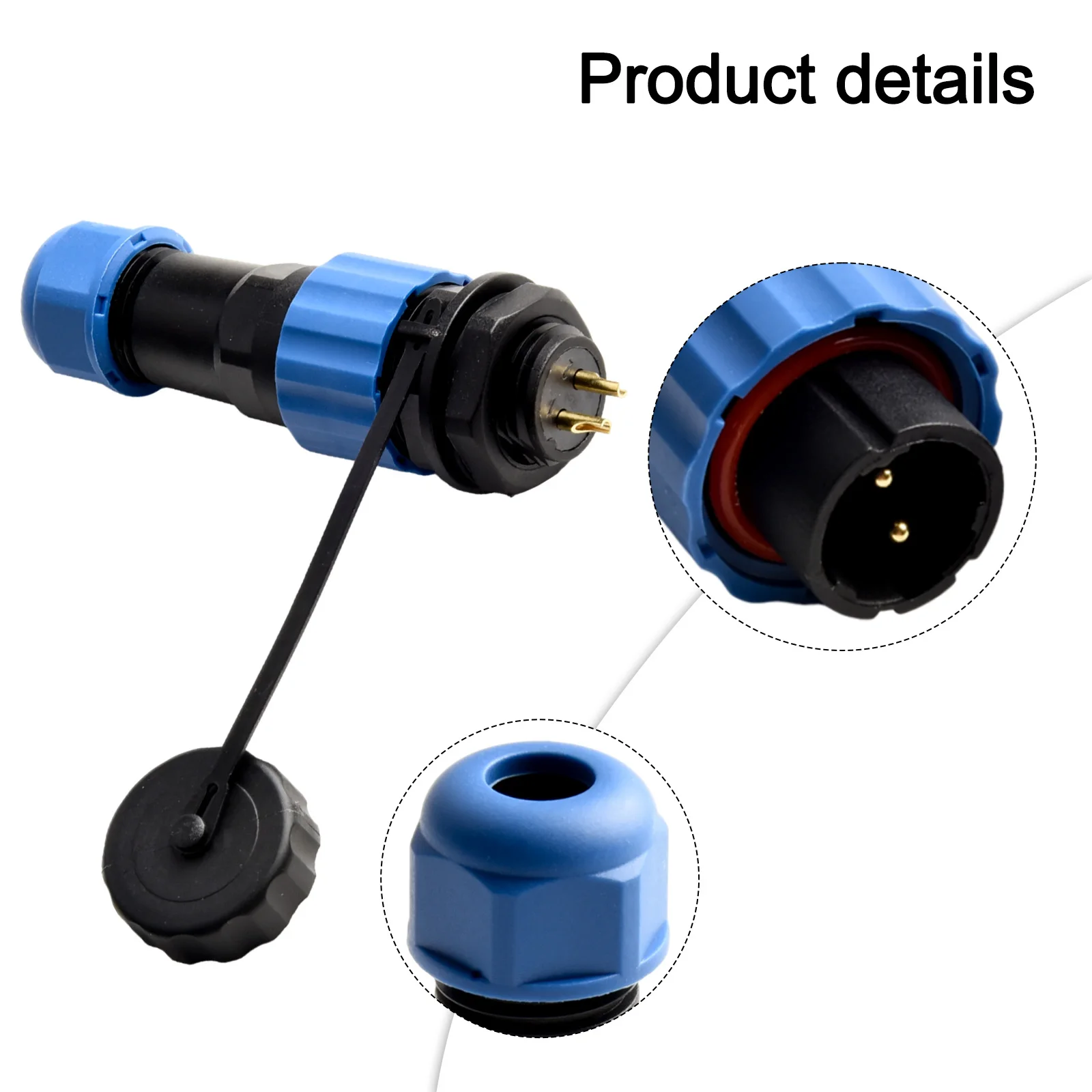 SP16 Series Waterproof Socket Connector Available in 2 3 4 5 7 and 9 Pin Configurations for Secure Connections