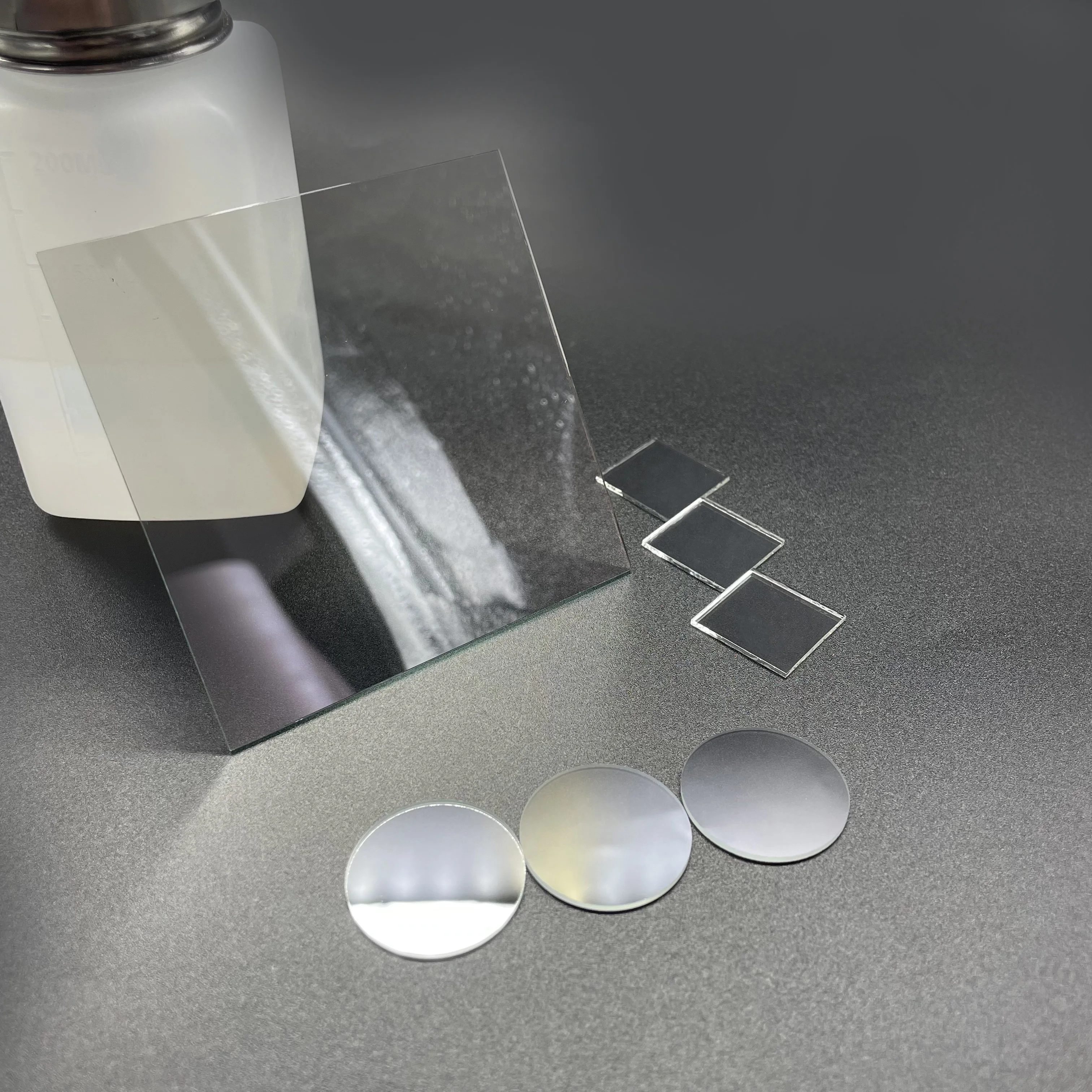 20*20*1.1mm 50T/50R 60T/40R 70T/30R 80T/20R Optical Glass Beam Splitter Plate Laser Lens For Spectrum Analysis Instruments