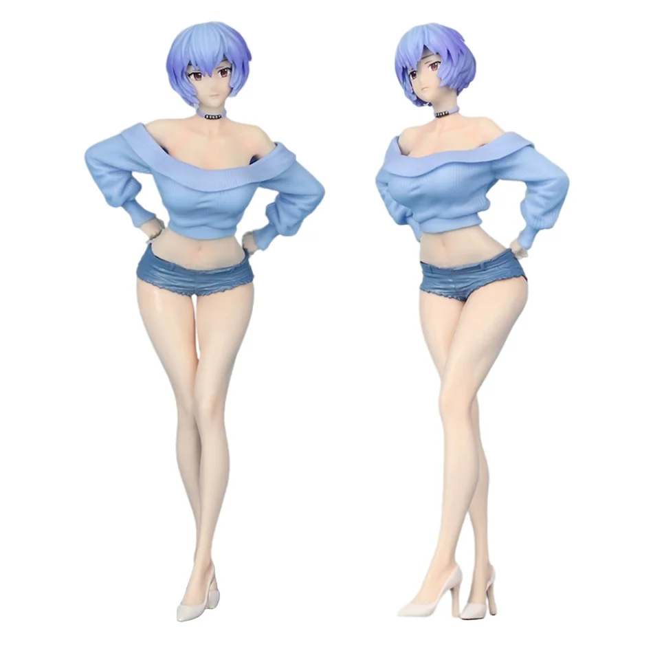 Newly Launched 19cm Anime Action Figure - Ayanami Rei & Asuka Langley Collectible Ornament Doll Toy Gift