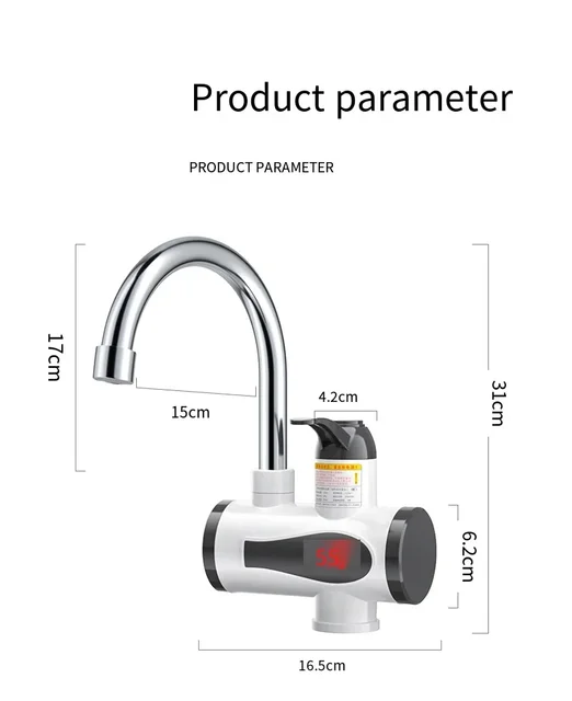 Speedy Heating Kitchen Treasure Heating Faucet Instant Electric Water Heater with LED Display Three Seconds Speedy Heating 6