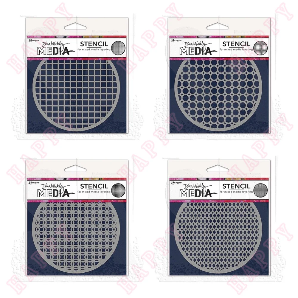 

New Plastic Stencil Coasters Scrapbook Diary Decoration For DIY Scrapbooking Diary Album Paper Template Card Embossing Handcraft