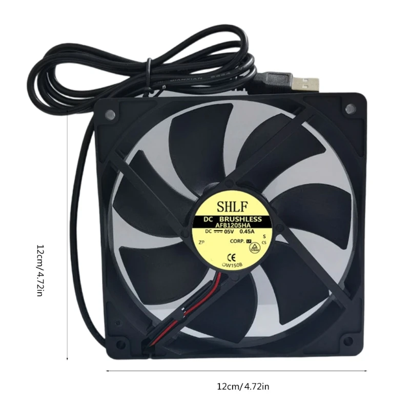 USB Fan 5V 12025 12CM Cooling Fan Quiet Computer Case Chassis Router Set-top Box Cooling